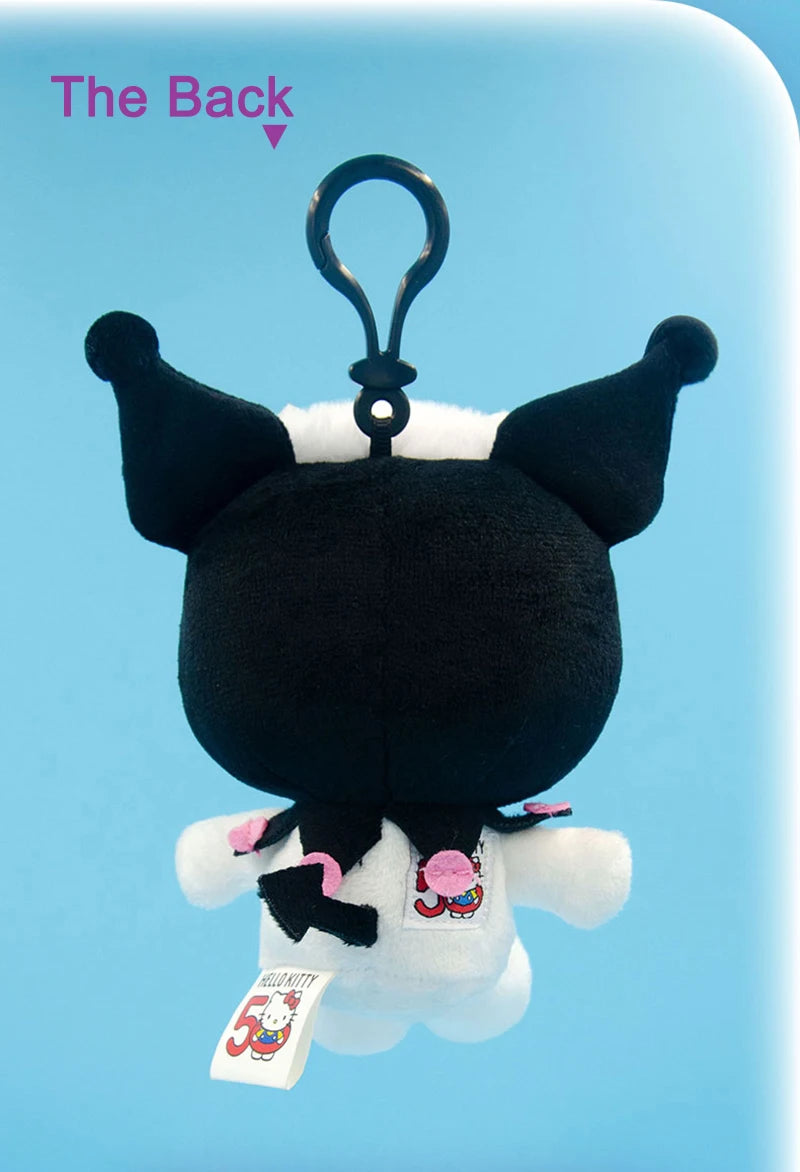 Sanrio Kuromi Plush Doll | Hello Kiity Hat Style | 50th Anniversary Edition 13cm / 22cm