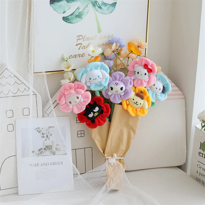 Sanrio plush flower bouquet