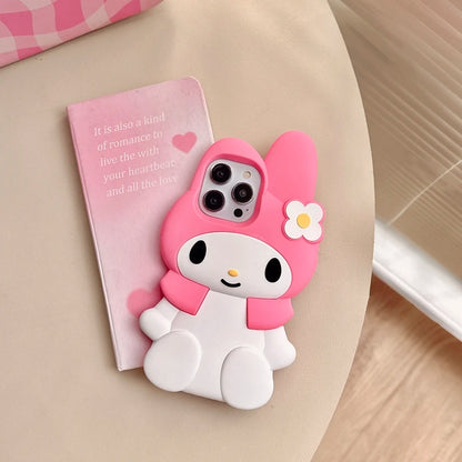 My Melody 3D Kawaii Phone Case | Shockproof Soft Silicone Cover