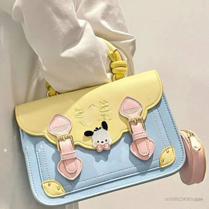 Sanrio Pochacco Fashion Messenger Bag | Luxury Design Aesthetic Handbags