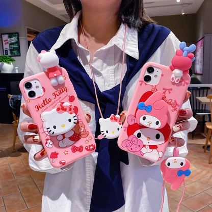 Hello Kitty Soft Phone Case With Holder