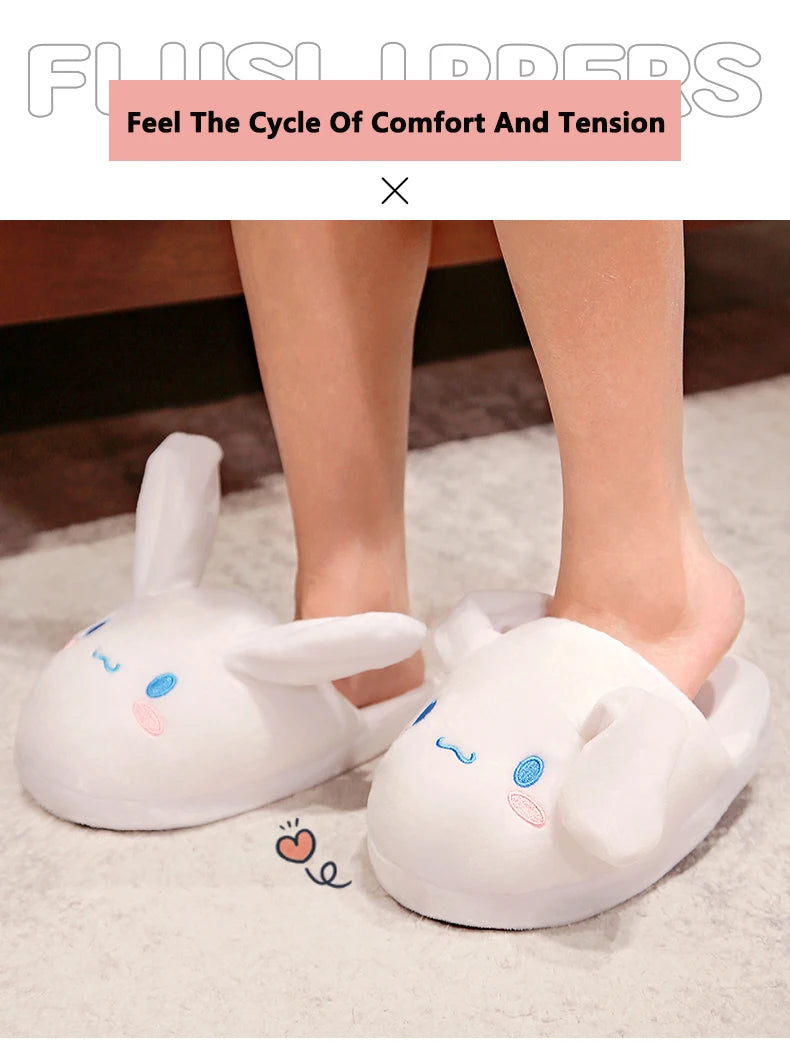 Sanrio My Melody House Slipper | Fluffy Slipper with Moving Ears