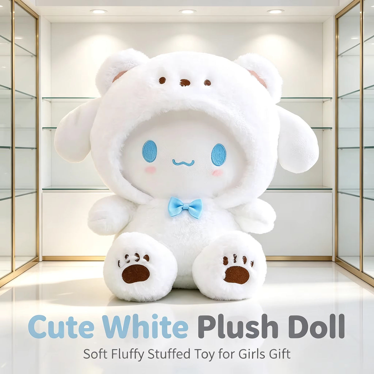 Cinnamoroll Plush Toy in Bear Mascot Outfit | Perfect for Extra Cuteness