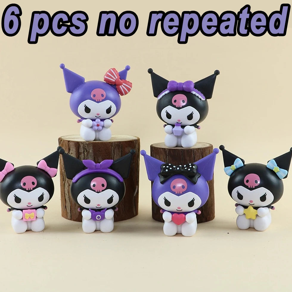 Heartwarming Gift Series Sanrio Kuromi Figure Toy Set (6Pcs)