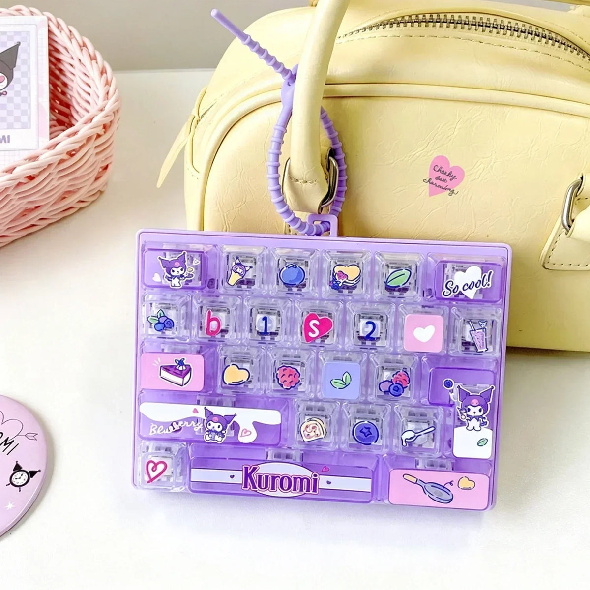 Sanrio Cute Clicky Keyboard Keychain | 26 Keys