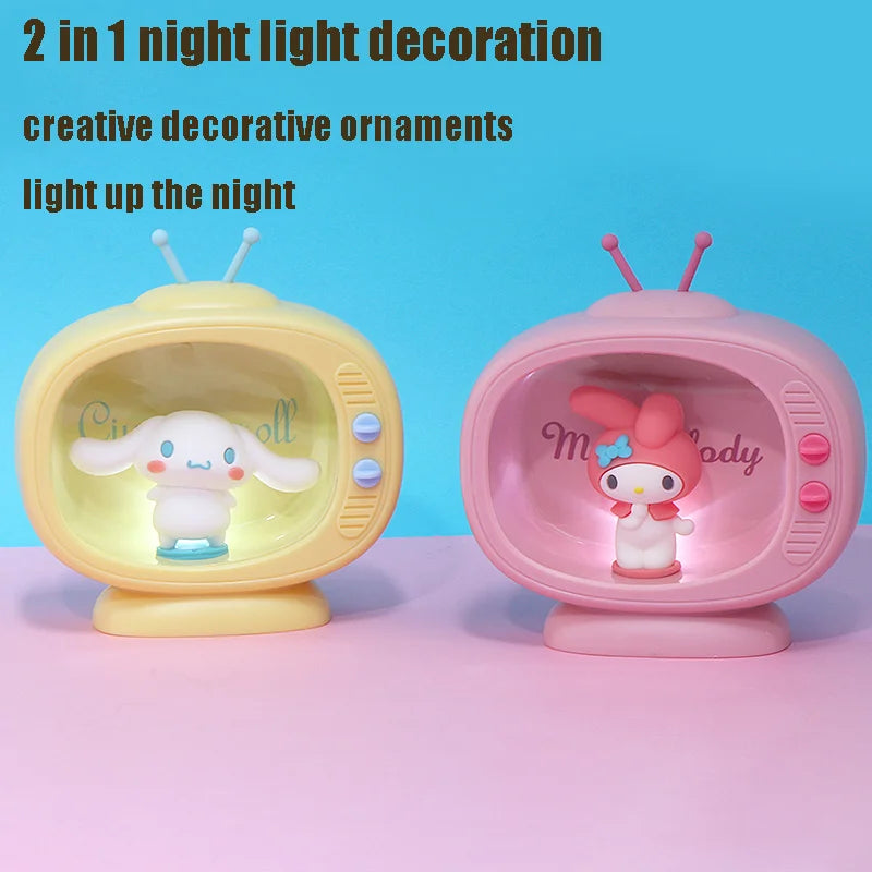 Kawaii Sanrio Cinamoroll Decoration Night Light | TV Model 2 in 1 Night Light