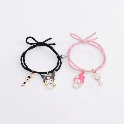 Sanrio Kuromi & My Melody Friendship Magnetic Bracelet or rubber band