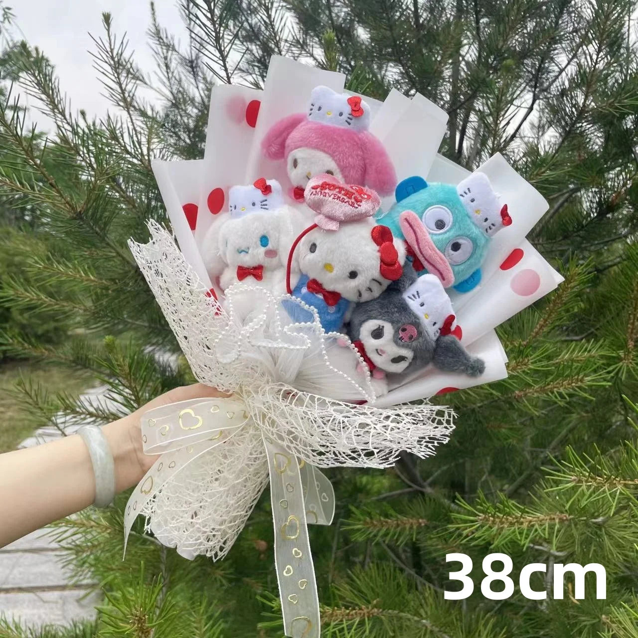 Hello Kitty and Friends in Adorable Kitty Hat Plush Bouquet