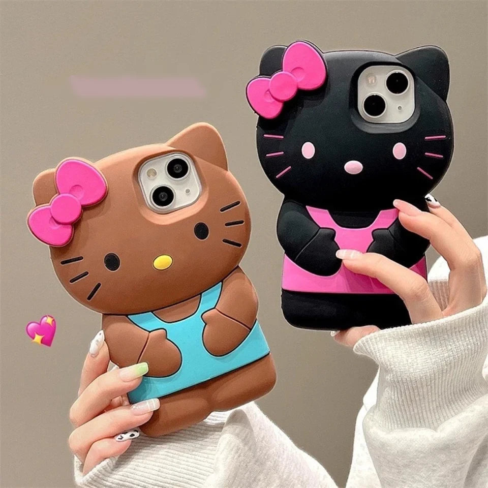 Hello Kitty 3D Phone Case in brown or black