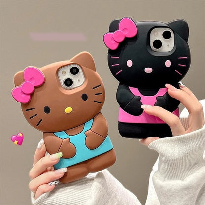 Hello Kitty 3D Phone Case in brown or black