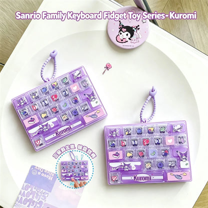 Sanrio Cute Clicky Keyboard Keychain | 26 Keys