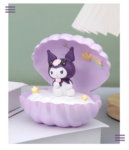 Sanrio Led Light Creative Shells Kuromi | My Melody | Pochacco | Cinnamoroll | Pompompurin