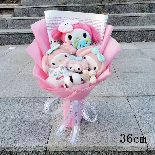Sanrio My Melody Plush Bouquet with Flower