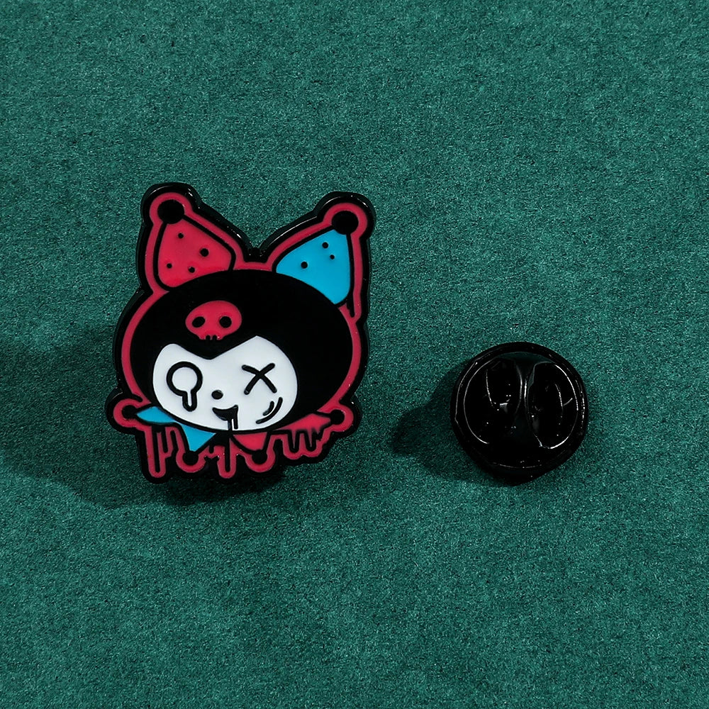 Sanrio Kuromi Badges Featuring Zombies