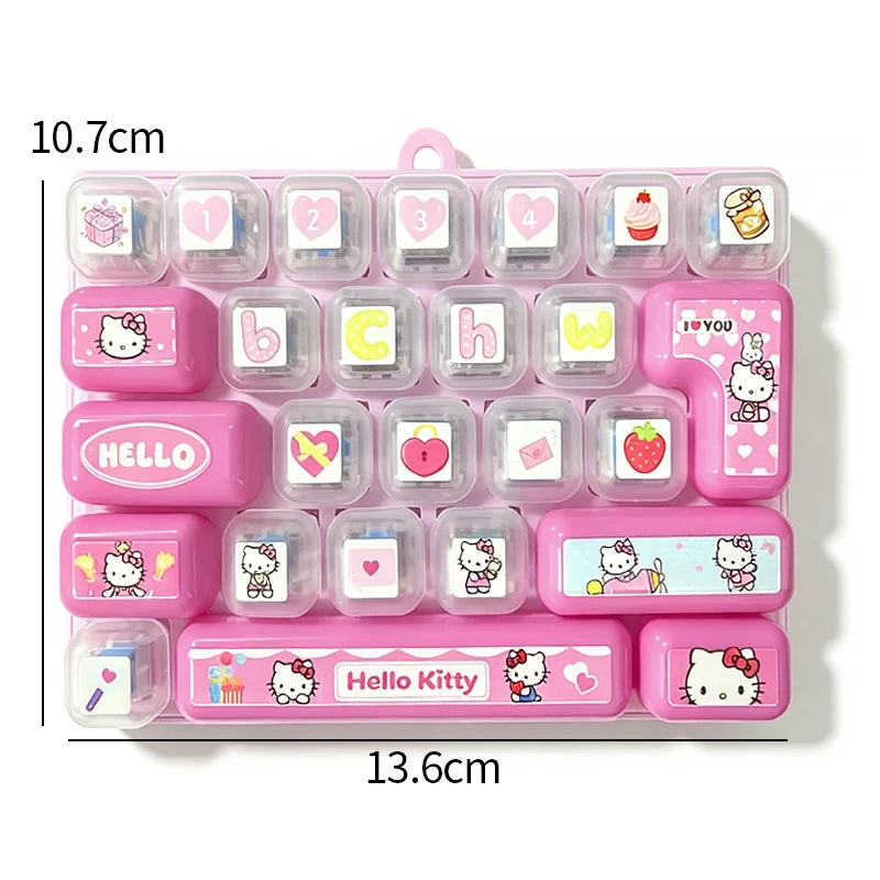 Sanrio Cute Clicky Keyboard Keychain | 26 Keys