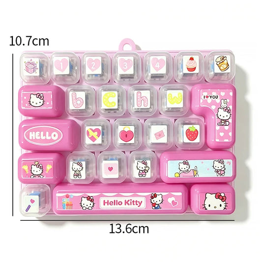 Sanrio Cute Clicky Keyboard Keychain | 26 Keys