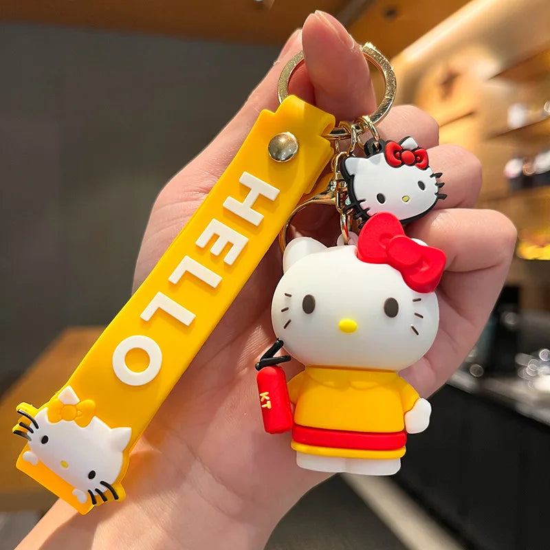 3D Hello Kitty Keychain dress in yellow