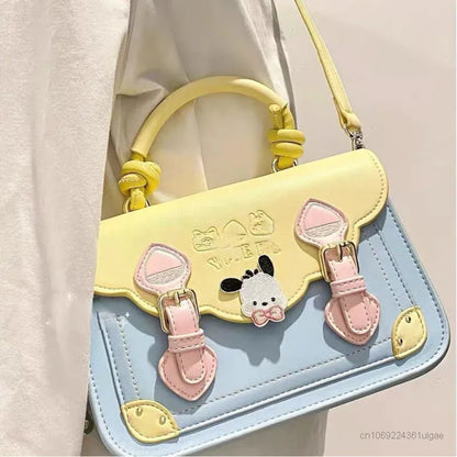 Sanrio Pochacco Fashion Messenger Bag | Luxury Design Aesthetic Handbags