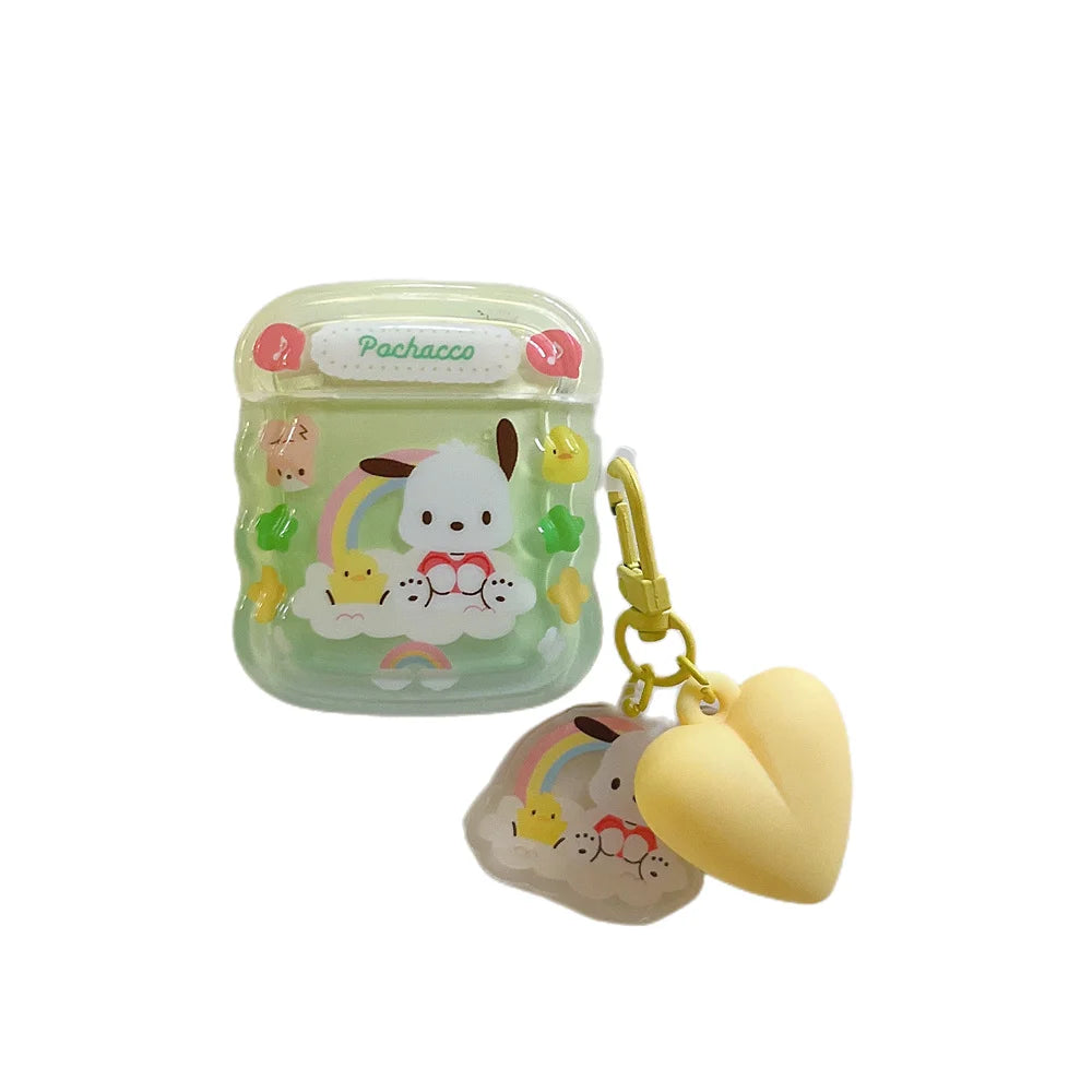 Colorful Sanrio Pochacco AirPods Case for Earphones