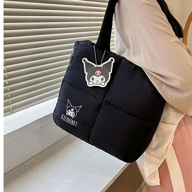 Sanrio Kuromi Puffy Tote Bag