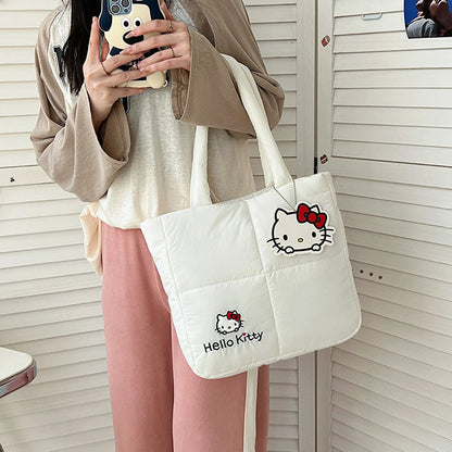 Sanrio Hello Kitty Puffer Shoulder Bag | Puffy Tote Bag