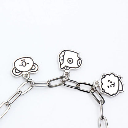 BT21 Charm Bracelets KPOP Love, Rabbit, Potato, Koala, Sheep, Dog, Hippo