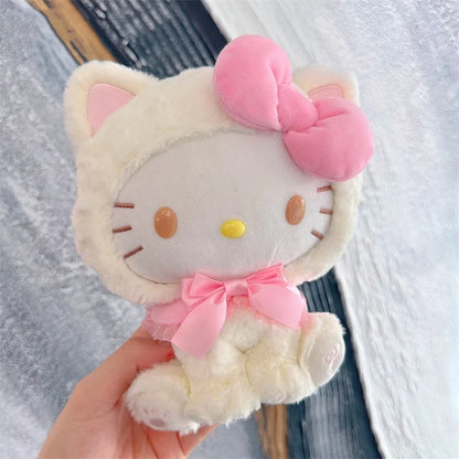 Cute Hello Kitty Plush Toy Cat Mascot Outfit for Extra Cuteness