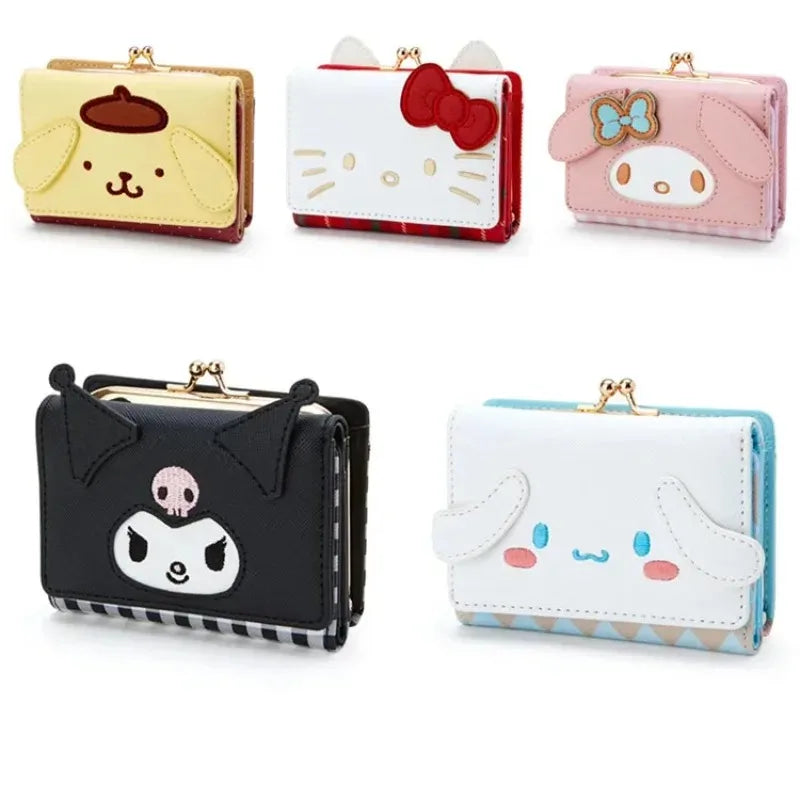 Sanrio Cinnamoroll PU Leather Folding Wallet