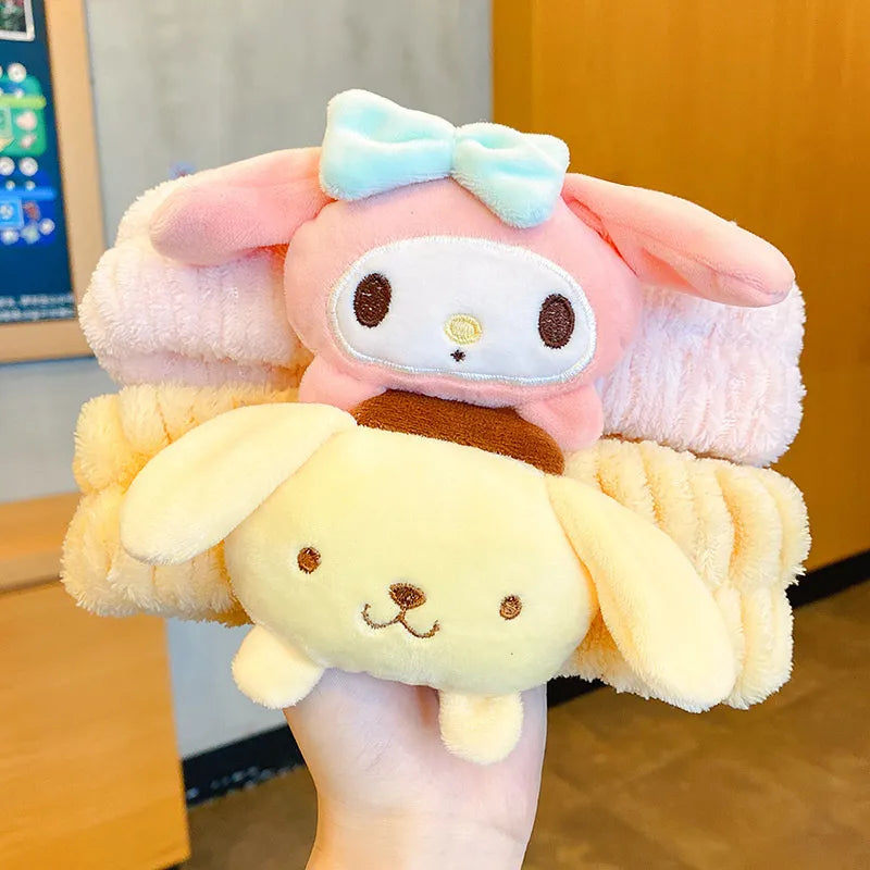 Sanrio Face Wash Makeup Hairband | My Melody, Kuromi, Cinnamoroll, Pompompurin