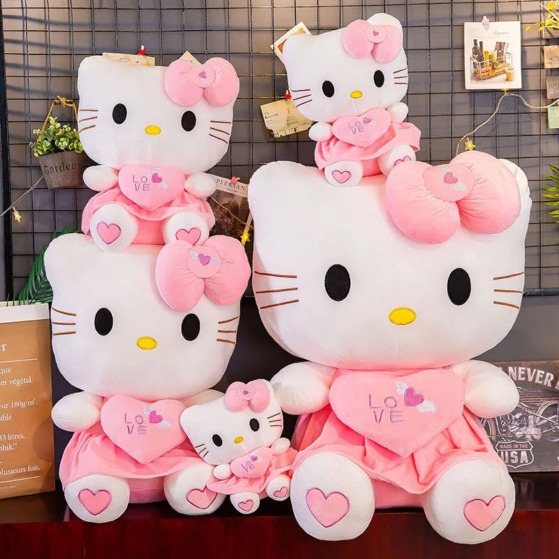 Sanrio Kawaii Pink Hello Kitty Plush Toy (25-55cm)