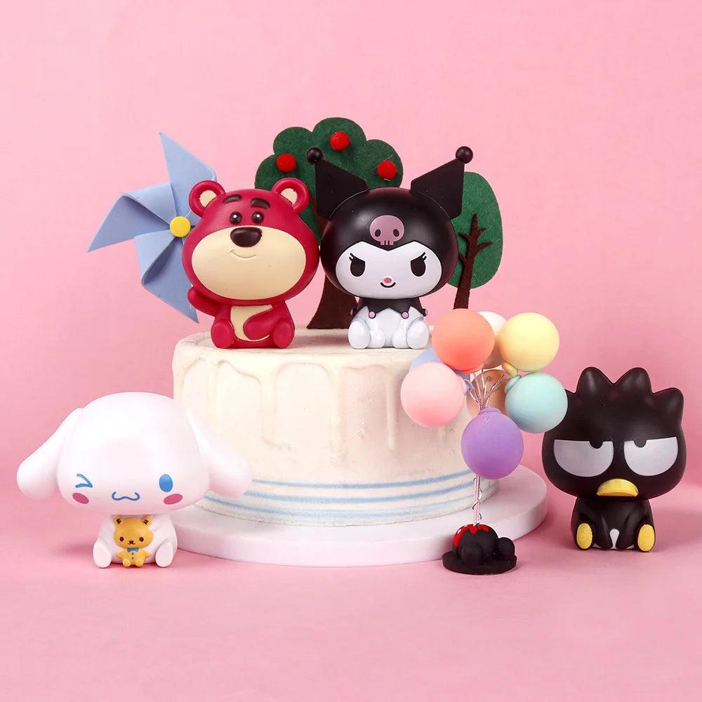 Kawaii Sanrio Figures Toy | Kuromi, Cinnamoroll, Strawberry Bear, Badtz-Maru