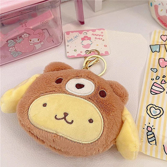 Sanrio Pompompurin Plush Keychain Wallet | Plushies Coin Purse