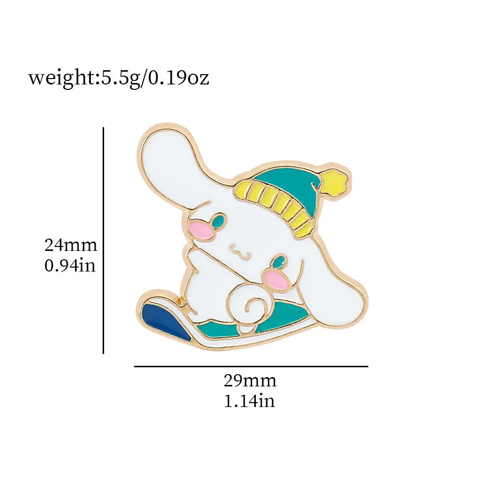 Cinnamoroll-themed Brooches from Sanrio