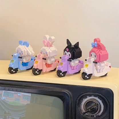 Sanrio Nano Building Block | 3D Model Assembled Motorcycle Series