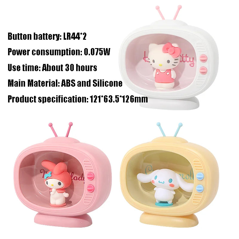 Kawaii Sanrio Cinamoroll Night Light | TV Model 2 in 1 Ambient Light Decoration