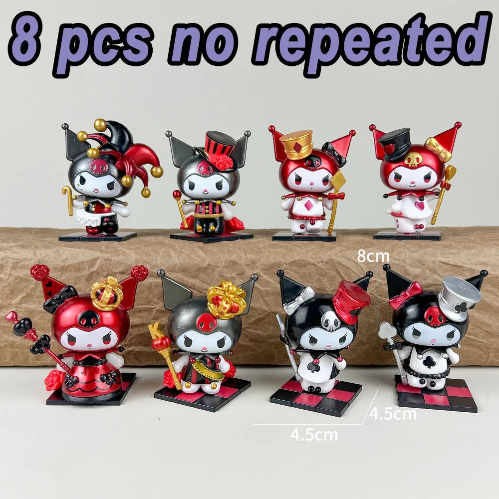 Poker Kingdom Series Sanrio Kuromi Figure Toy Set (8Pcs)