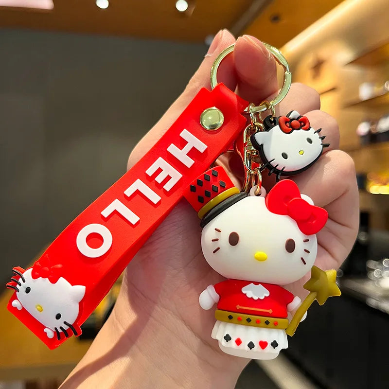 3D Hello Kitty Keychain with hat