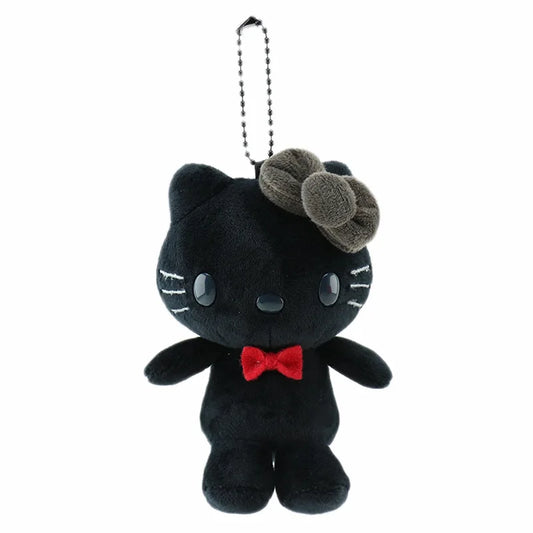 Kawaii Hello Kitty Plush Toy Keychain by Sanrio in Black