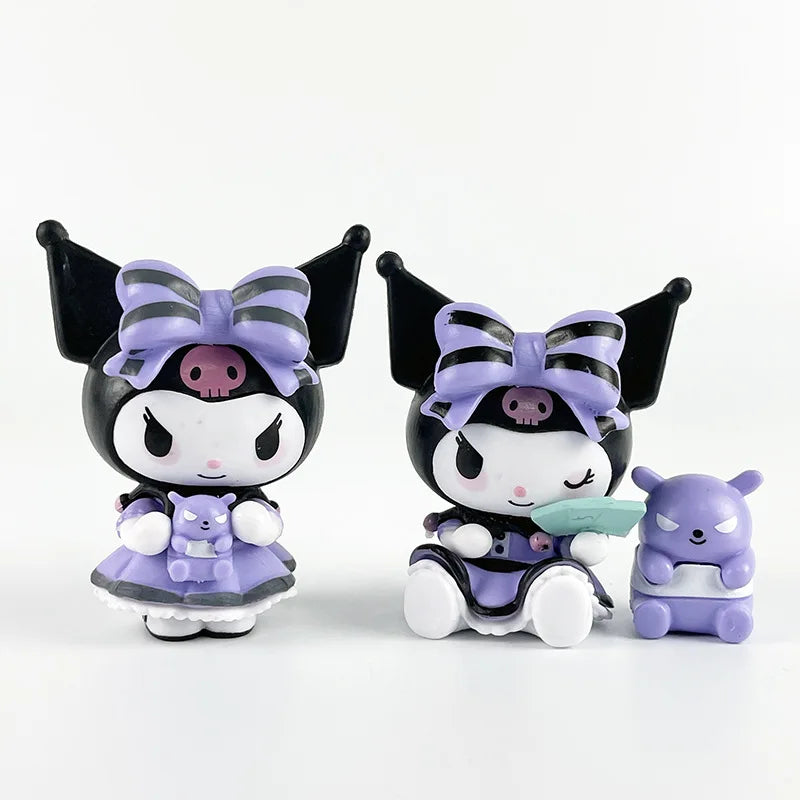 6Pcs Set Sanrio Kuromi Figure Toy | Lucky Divination Series