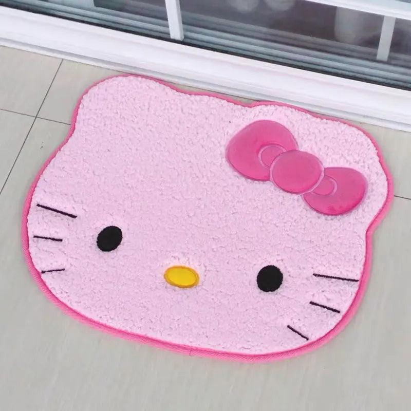 Adorable Pink Hello Kitty Floor Mat | Absorbent and Non-Slip Doormat