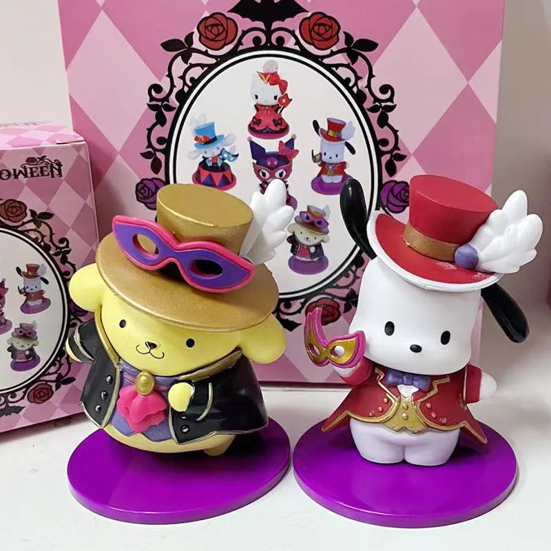 Masquerade Halloween Sanrio Figure Toys | Blind Box Edition (Pompompurin, Pochacco)