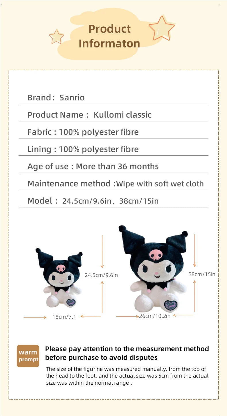 Sanrio original Kuromi Plush Toy 