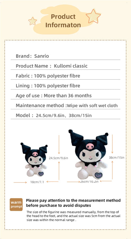 Sanrio original Kuromi Plush Toy 