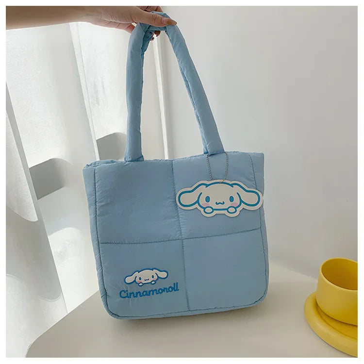 Sanrio Cinnamoroll Puffer Shoulder Bag | Puffy Tote Bag