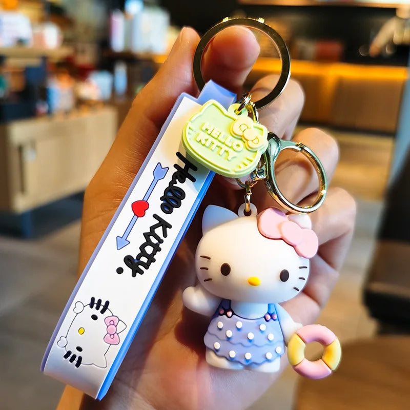 3D Hello Kitty Keychain in Beach wear