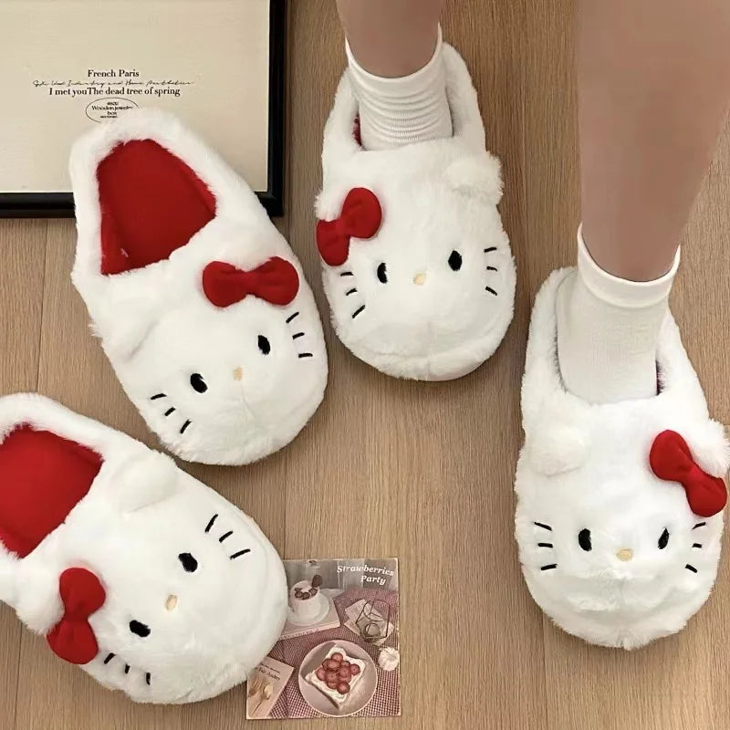 Sanrio Hello Kitty Plush Bedroom Soft Padded Comfort Slides