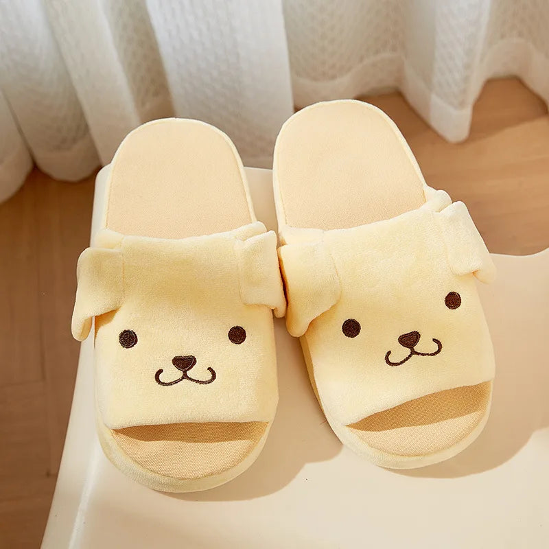 Sanrio Pompompurin Indoor House Slippers | Moving Ears