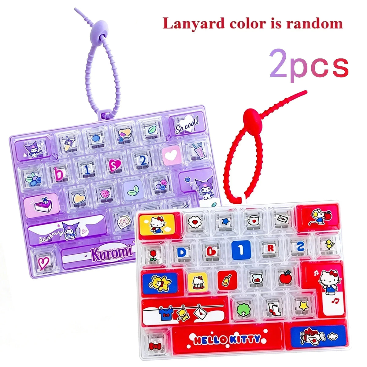 Sanrio Cute Clicky Keyboard Keychain | 26 Keys