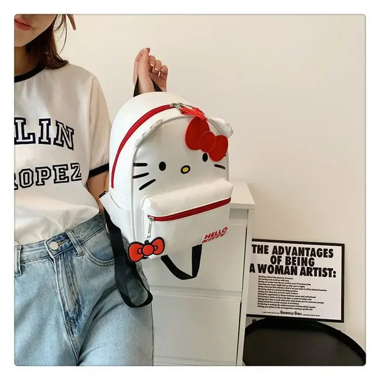 White or Pink Sanrio Hello Kitty Mini Backpack