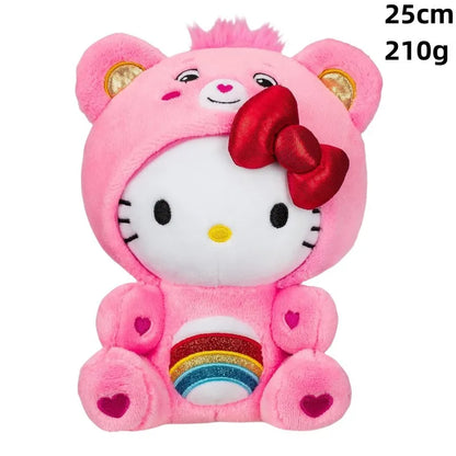 Hello Kitty Care Bear Plush Dressed As Cheer Bear 